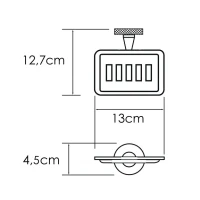 Мыльница Wasserkraft Tauber 64469 настенная, металлическая, цвет никель