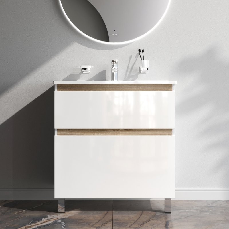 Тумба под раковину без столешницы AM.PM X-Joy 80, напольная, белый глянец