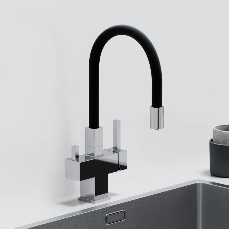Смеситель для кухни Sancos Arno SC4005CH с гибким изливом, хром
