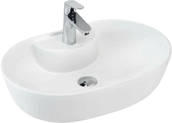 Накладная раковина beWash Bogen 88611101 60 см белая глянцевая