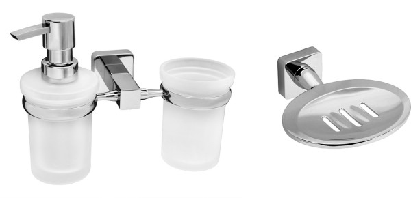 Набор Мыльница Wasserkraft Lippe K-6569 + Дозатор K-6589