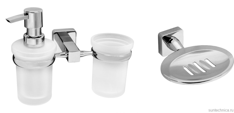 Набор Мыльница Wasserkraft Lippe K-6569 + Дозатор K-6589