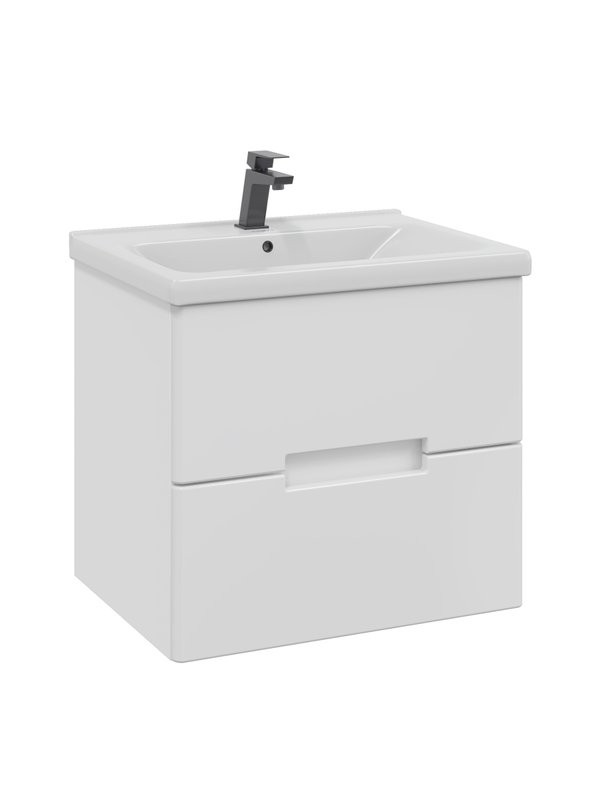 Тумба с раковиной SanStar Ориана 60 подвесная, раковина Santek Миранда 60