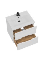 Тумба с раковиной SanStar Ориана 60 подвесная, раковина Santek Миранда 60