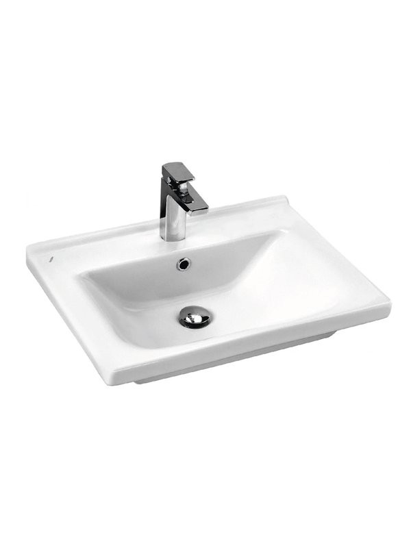 Тумба с раковиной SanStar Ориана 60 подвесная, раковина Santek Миранда 60