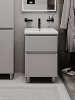 Тумба напольная SanStar Riana 50 Без раковины для ванной комнаты, Грей