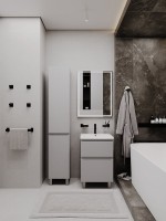 Тумба напольная SanStar Riana 50 Без раковины для ванной комнаты, Грей