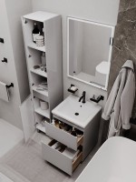 Тумба напольная SanStar Riana 50 Без раковины для ванной комнаты, Грей