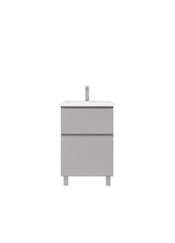 Тумба напольная SanStar Riana 50 Без раковины для ванной комнаты, Грей