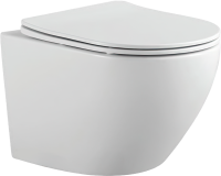 Комплект Унитаз подвесной Bauedge Bau Dream PRO-2 безободковый, с микролифтом, белый + Крепления Geberit Duofix 111.815.00.1 к стене + Звукоизоляция + Инсталляция UP 320 111.300.00.5 + Кнопка Sigma 01 115.770.21.5 хром