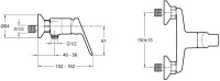 Душевой комплект Jacob Delafon E20847-CP + HFDB91100