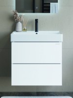 Тумба для ванной комнаты Onika Эсквана 65 подвесная, белая (под раковину Вилис 65)