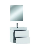 Тумба для ванной комнаты Onika Эсквана 65 подвесная, белая (под раковину Вилис 65)