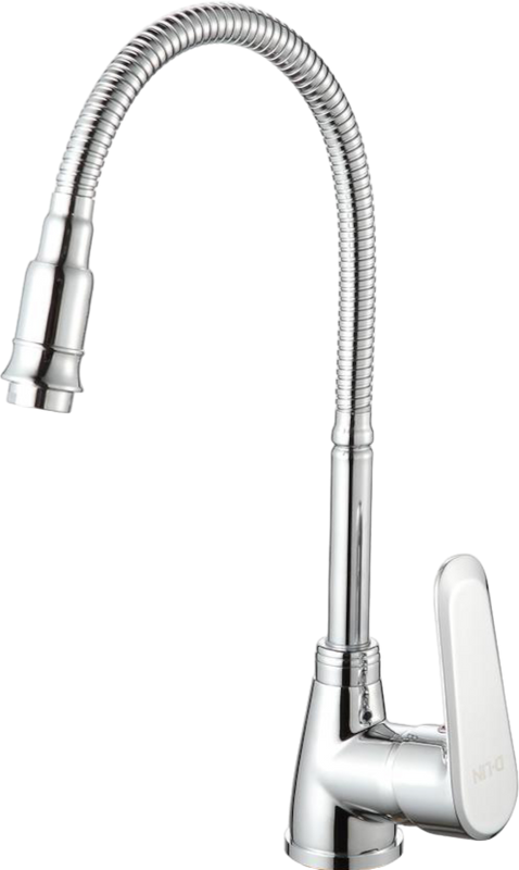 Смеситель для кухни D-lin D150362-Q с гибким изливом, хром