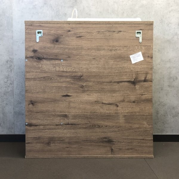 Зеркало Comforty Марио 75 с подсветкой, темный дуб