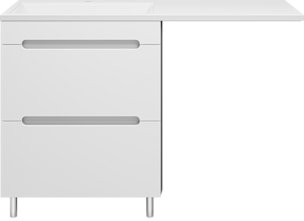 Тумба под раковину Misty Байкал 70 под стиральную машину, белая