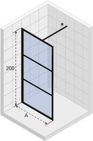 Душевая перегородка Riho Grid GB400 140 см