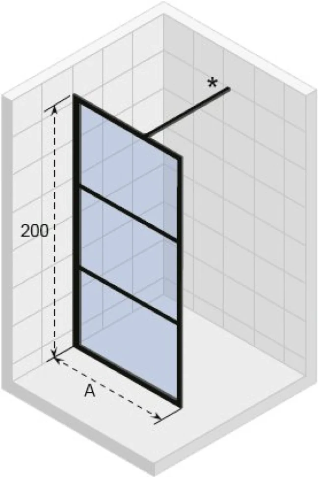 Душевая перегородка Riho Grid GB400 140 см