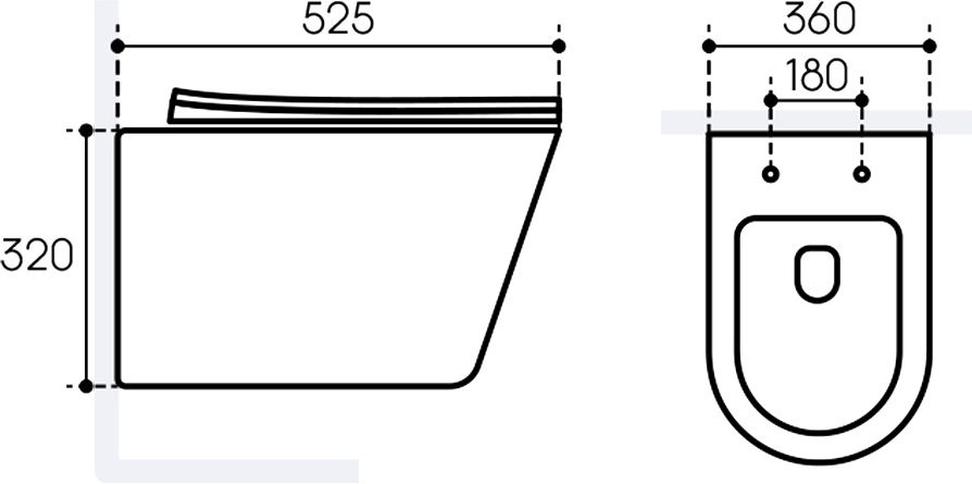 Комплект Унитаз подвесной Aqueduto Cone CON0110 безободковый, с микролифтом, белый глянцевый + Крепления Geberit Duofix 111.815.00.1 к стене + Инсталляция UP 320 111.300.00.5 + Кнопка Sigma 20 115.882.JQ.1 хром матовый, хром глянцевый + Звукоизоляция