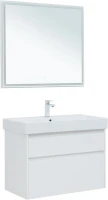 Мебель для ванной комнаты Aquanet Nova Lite 85 белая глянцевая, 2 ящика