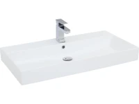 Мебель для ванной комнаты Aquanet Nova Lite 85 белая глянцевая, 2 ящика