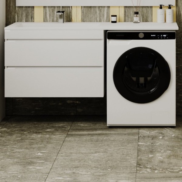 Тумба с раковиной Style Line Даллас 150 Люкс Plus подвесная, белая L