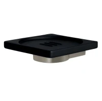 Мыльница Colombo Design MiniQ B5001.HPS1-RNE настенная, черная Мыльница Colombo Design MiniQ B5001.HPS1-RNE настенная, черная