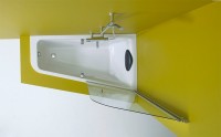 Акриловая ванна Jacob Delafon Odeon Up R 160x90 см, угловая, правая, пристенная, белая, асимметричная