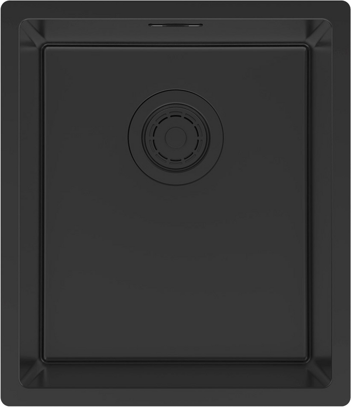 Комплект Мойка Paulmark Lassan LA38-MBN черный матовый + Измельчитель Intenso