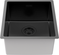 Комплект Мойка Paulmark Lassan LA38-MBN черный матовый + Измельчитель Intenso