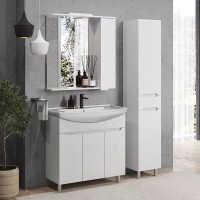 Зеркало SanStar Bianca 80 белое Зеркало SanStar Bianca 80 белое