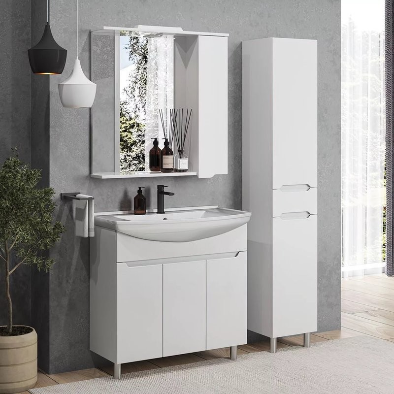 Зеркало SanStar Bianca 80 белое