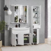 Зеркало SanStar Bianca 80 белое Зеркало SanStar Bianca 80 белое