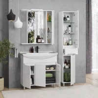 Зеркало SanStar Bianca 80 белое Зеркало SanStar Bianca 80 белое