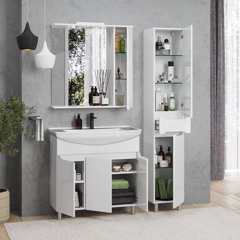 Зеркало SanStar Bianca 80 белое