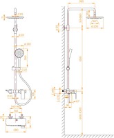 Душевая стойка RGW Shower Panels SP-33 хром