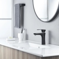 Смеситель для раковины Shevanik S9801H черный, хром