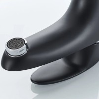 Смеситель для раковины Shevanik S9801H черный, хром