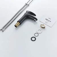 Смеситель для раковины Shevanik S9801H черный, хром
