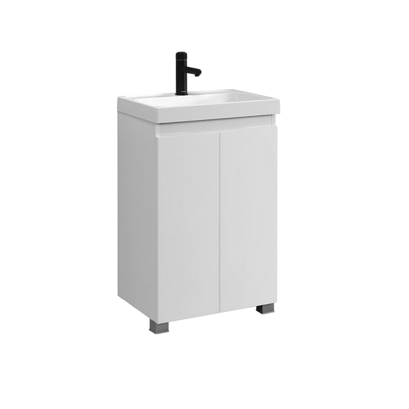 Тумба под раковину без столешницы Belux Бостон Н 60 напольная, белая глянцевая