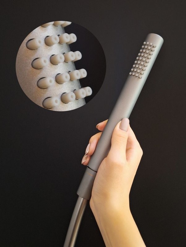 Душевая стойка AltroBagno Intento 030421 GrNe серая, черная