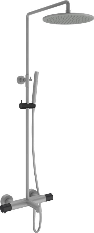 Душевая стойка AltroBagno Intento 030421 GrNe серая, черная