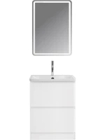 Мебель для ванной комнаты BelBagno Albano 60 напольная, bianco lucido