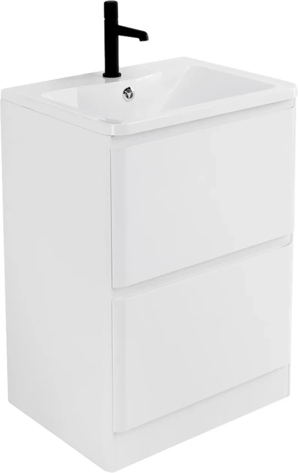 Мебель для ванной комнаты BelBagno Albano 60 напольная, bianco lucido