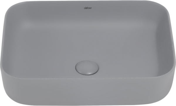 Накладная раковина Abber Rechteck AC2202MG матовая серая