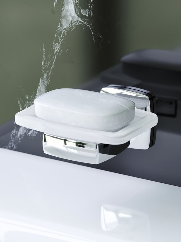 Мыльница AM.PM Gem A9034200 настенная, стеклянная, хром