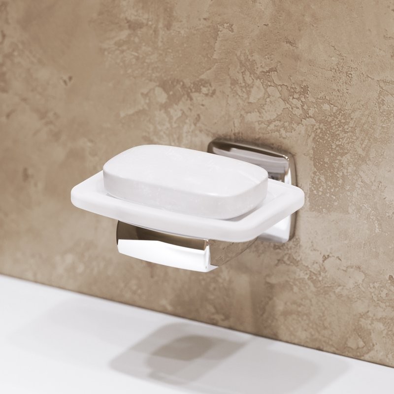 Мыльница AM.PM Gem A9034200 настенная, стеклянная, хром