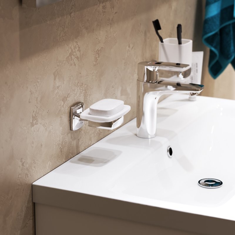 Мыльница AM.PM Gem A9034200 настенная, стеклянная, хром