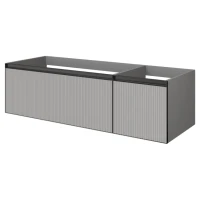 Тумба под раковину без столешницы Armadi Art Quatro 2 140 luna fuga, профиль anthracite