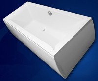 Акриловая ванна Vagnerplast Veronela 180x80 см, пристенная, ультрабелая, с каркасом